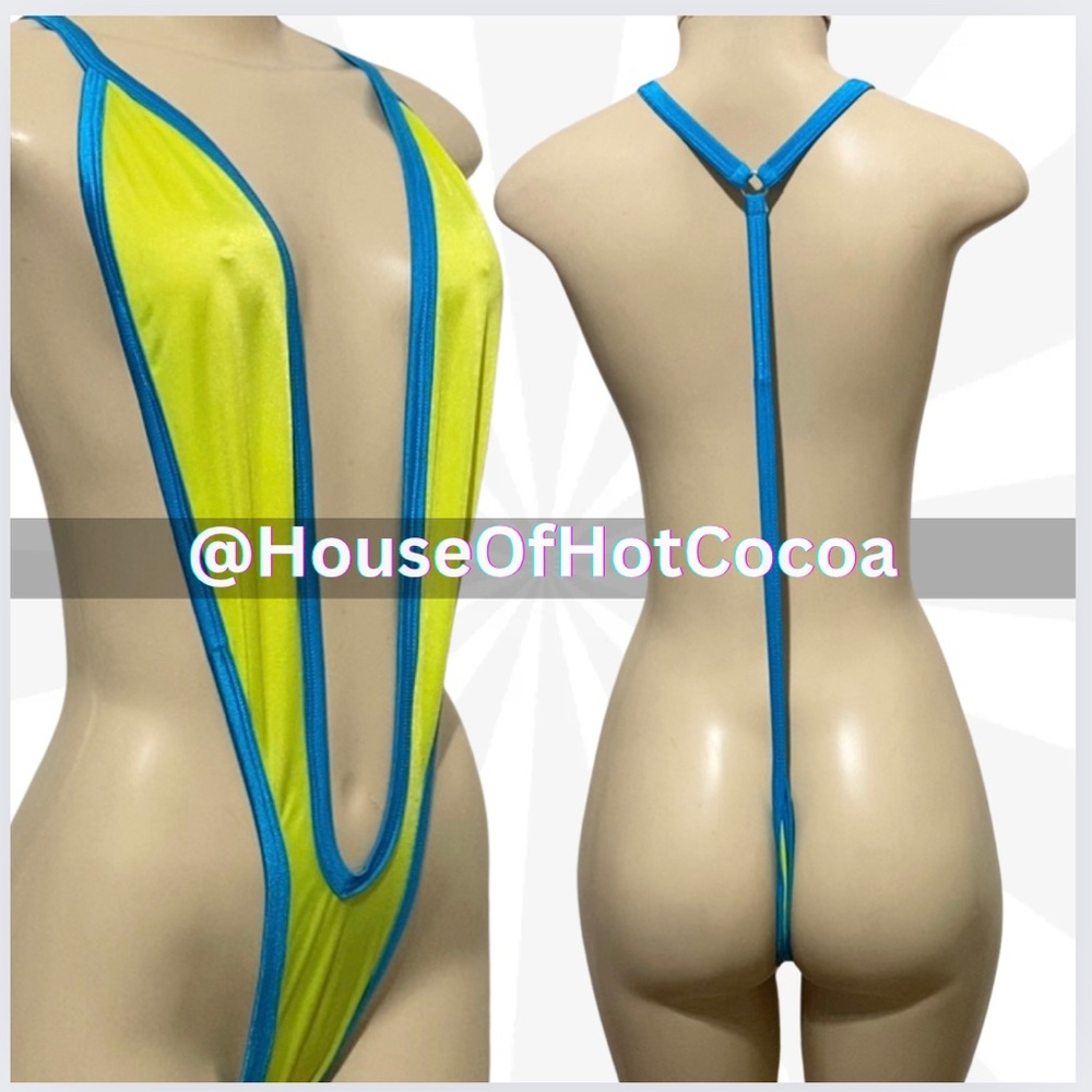 2 PC Thong/ DM CUP SIZE / Handmade by @HouseOfHotCocoa